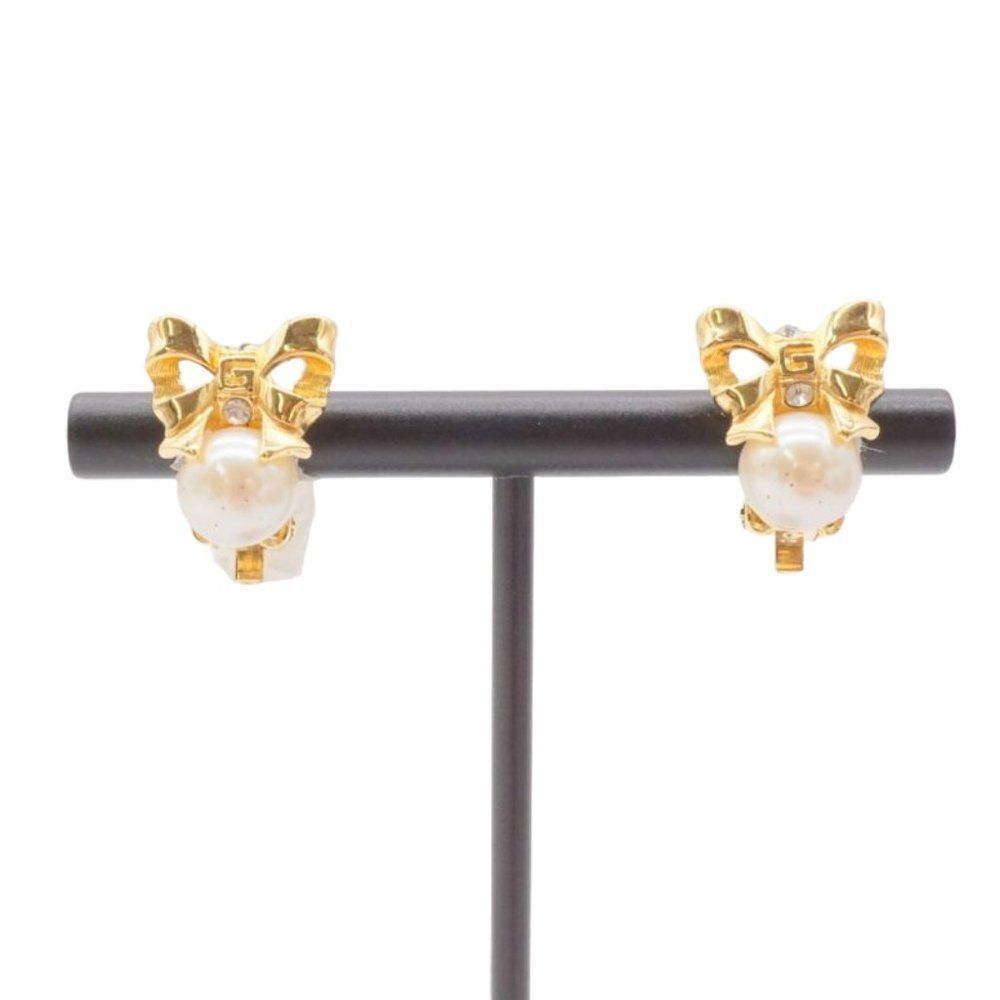 Givenchy Pearl Bow Earrings